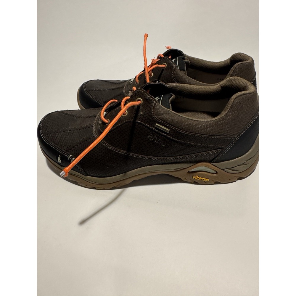 Ahnu Shoes Womens 9.5Calaveras Waterproof Muir Woods Vibram Hiking Brown Leather